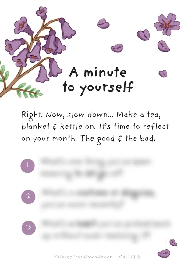 Journal prompt card