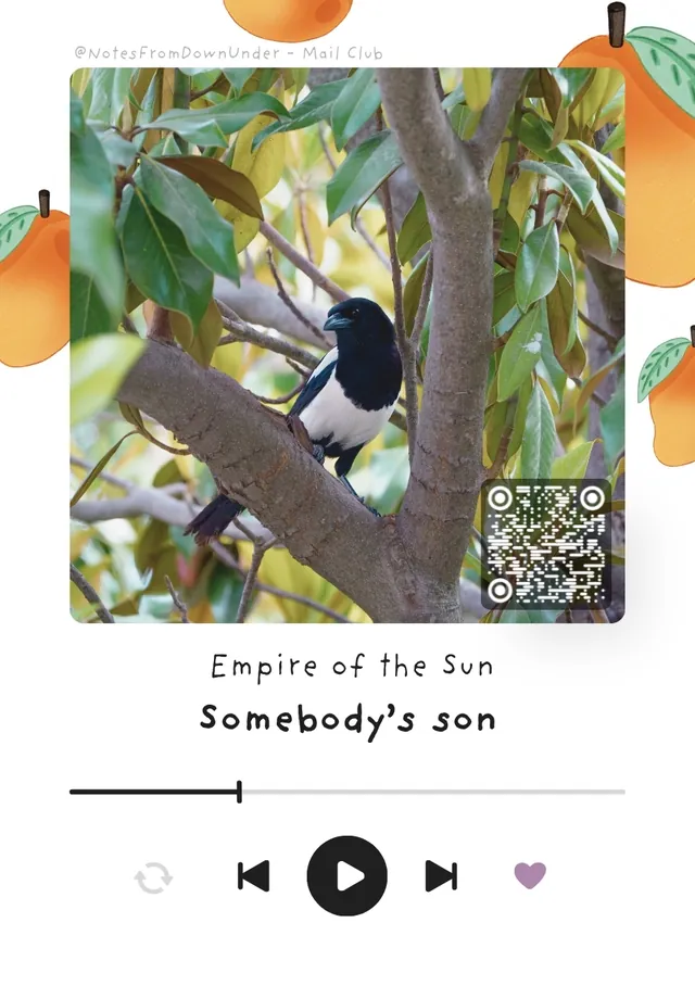 Song of the month card